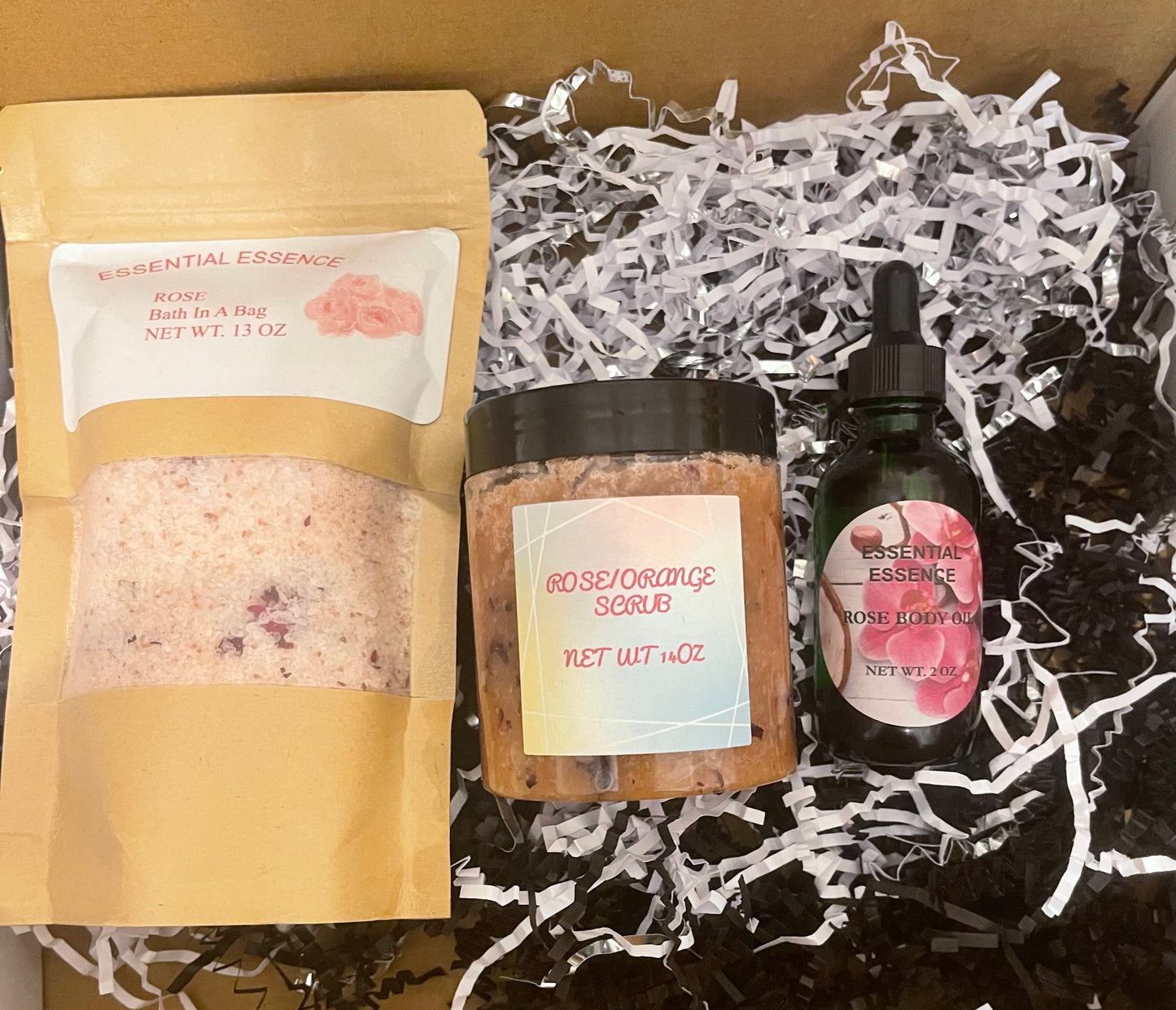 Bath in a Bag, Scrub,and Oil(2oz) Bundle